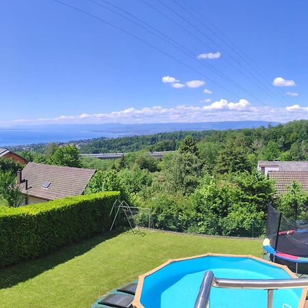 Beau Studio Avec Terrasse Et Vue Exclusivement Pour Non Fumeurs Belmont-sur-Lausanne Kültér fotó